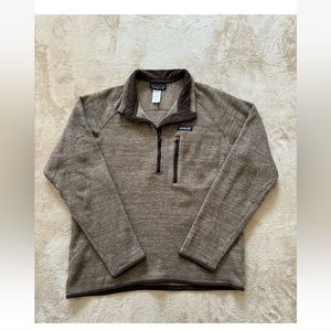 Patagonia Men's Zip Up Sweater - Brown